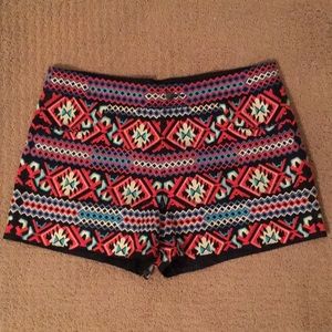 Embroidered summer shorts